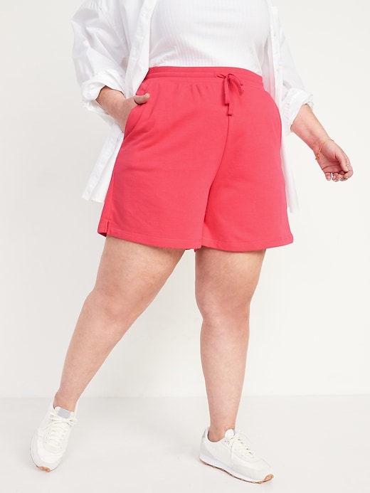 Image number 7 showing, Extra High-Waisted Vintage Sweat Shorts -- 5-inch inseam