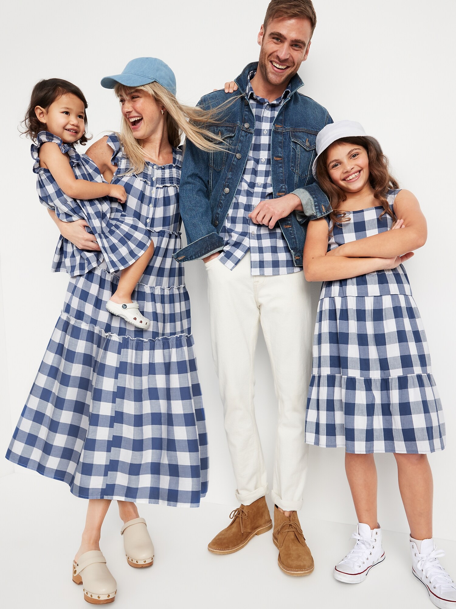 old navy plaid swing dress