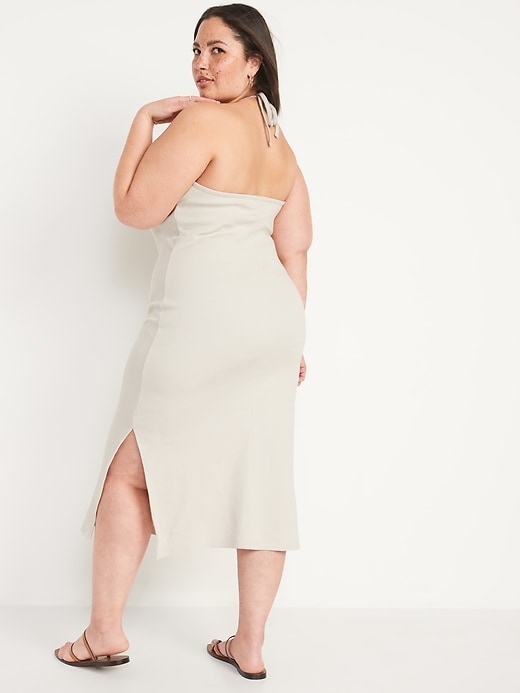white cross halter dress Satin Mini Dress with Tulle Cross-Halter - White 8