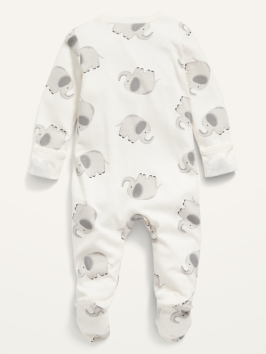 View large product image 2 of 2. Unisex Printed Footed Sleep & Play One-Piece for Baby