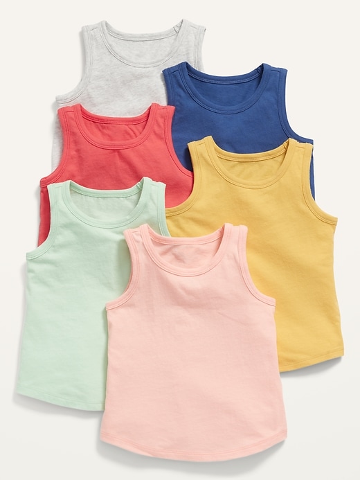 Old Navy 6-Pack Tank Top for Toddler Girls. 1