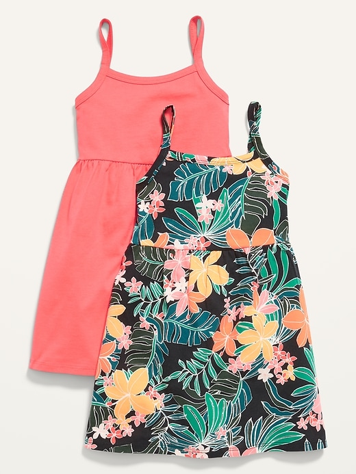 Old Navy - 2-Pack Sleeveless Fit & Flare Jersey Dress for Toddler Girls