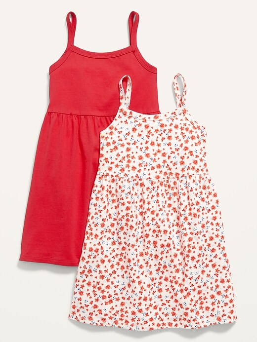 Old Navy - 2-Pack Sleeveless Fit & Flare Jersey Dress for Toddler Girls