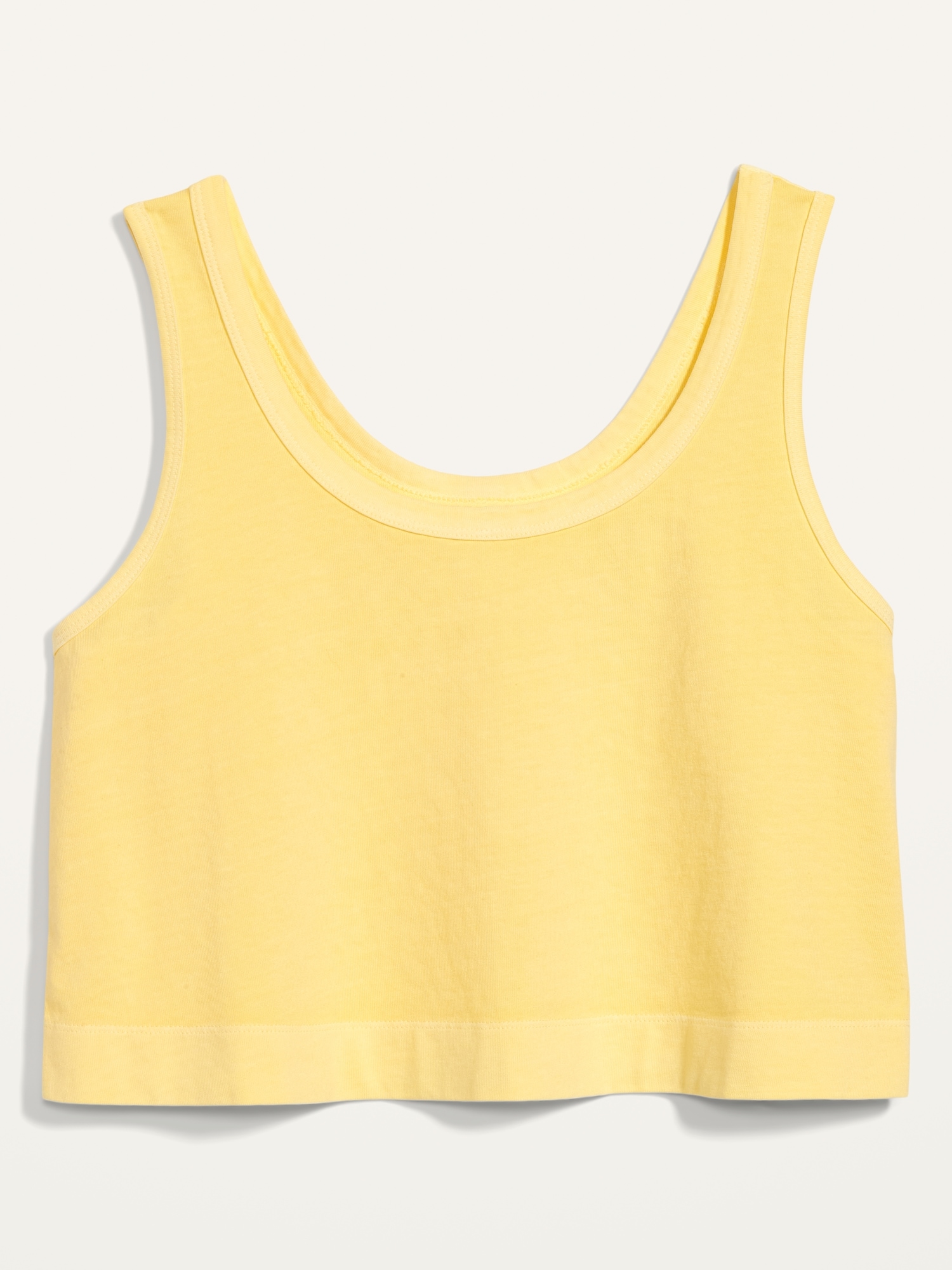 Cropped Vintage Garment-Dyed Tank Top for Women