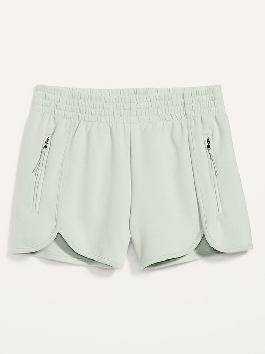 Image number 4 showing, High-Waisted Dynamic Fleece Shorts -- 3-inch inseam