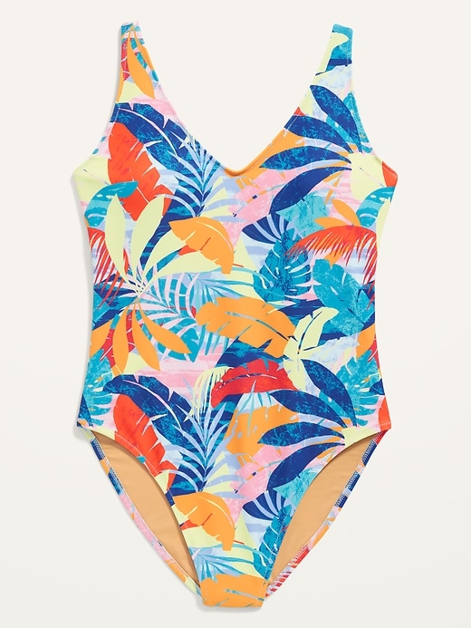 Image number 4 showing, Matching Printed One-Piece Swimsuit