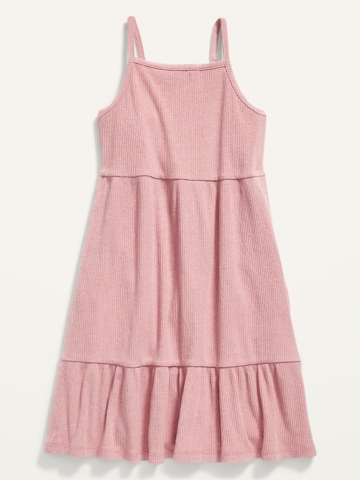 View large product image 2 of 3. Sleeveless Rib-Knit Fit & Flare Dress for Girls