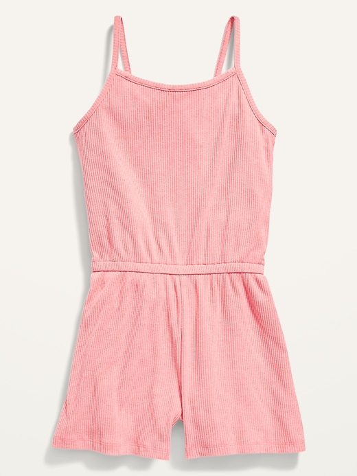 View large product image 2 of 3. Rib-Knit Cami Romper for Girls