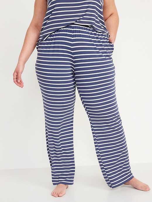 Image number 6 showing, Mid-Rise Sunday Sleep Ultra-Soft Pajama Pants for Women