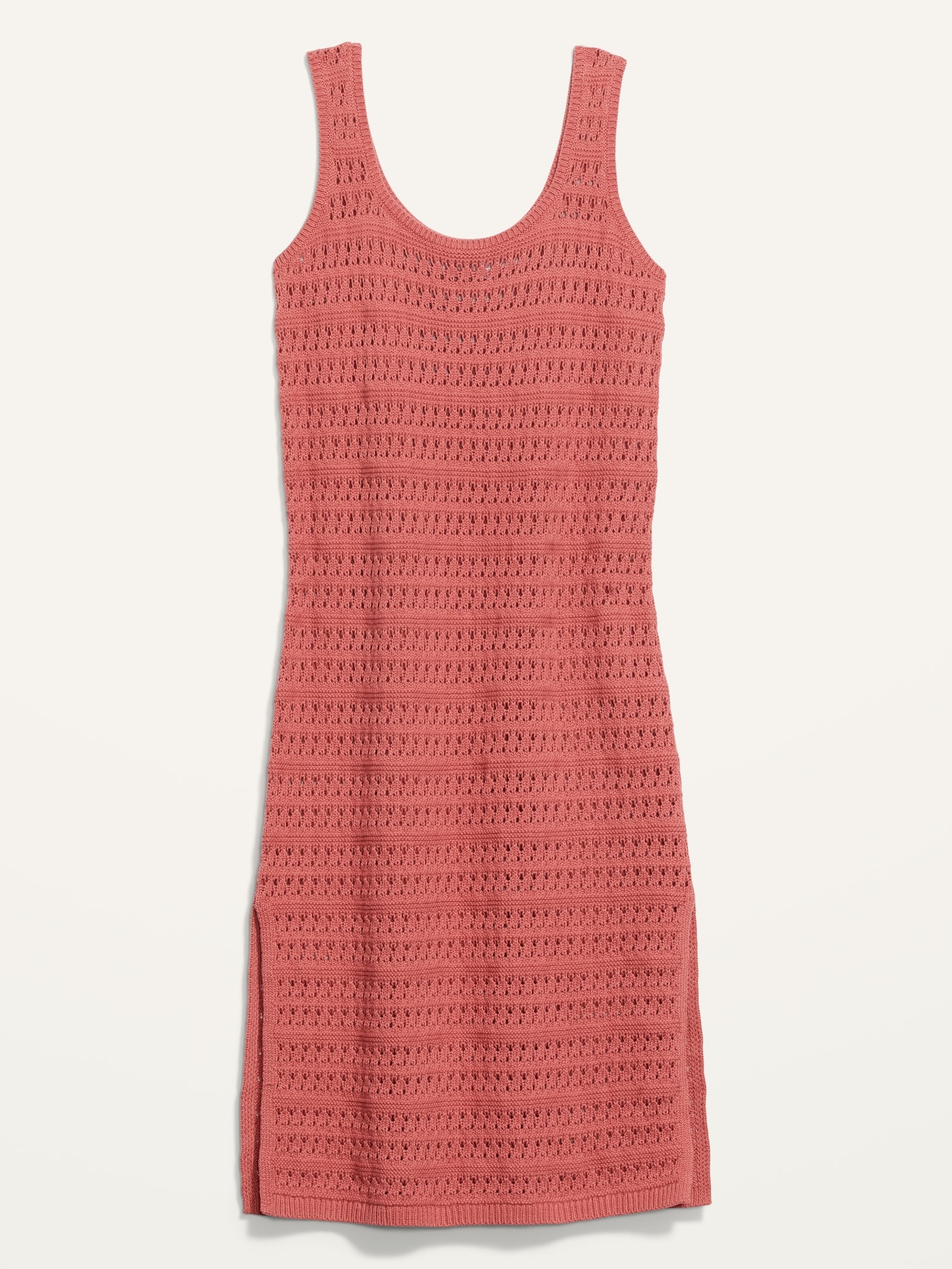 Fitted Sleeveless Crochet Swim CoverUp Midi Dress for Women Old Navy