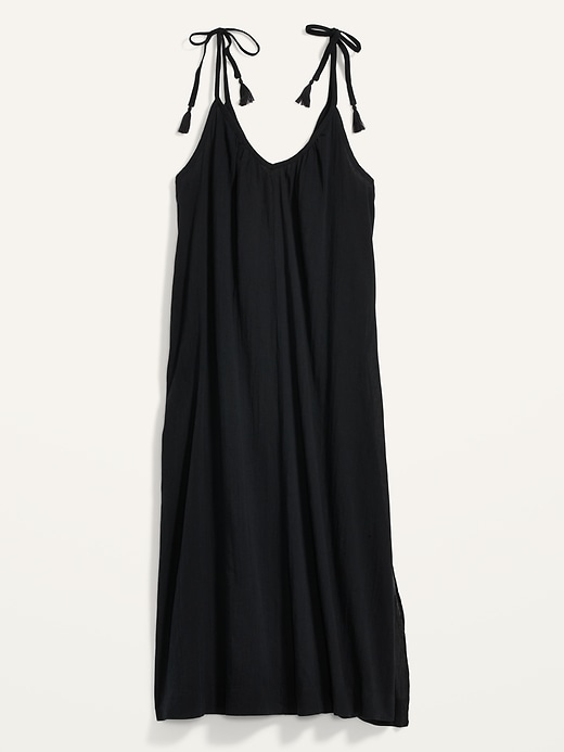 Image number 4 showing, Sleeveless Tie-Shoulder All-Day Maxi Swing Dress