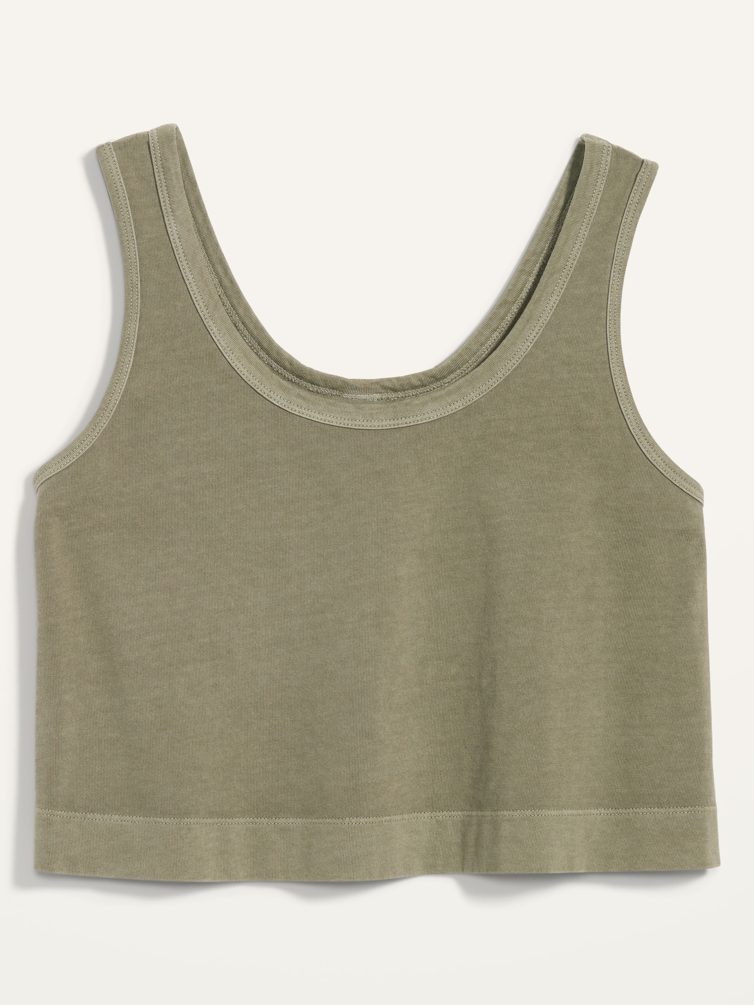 Cropped Vintage Garment-Dyed Tank Top | Old Navy