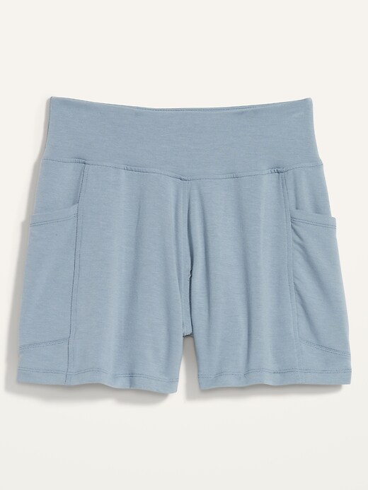 Image number 4 showing, High-Waisted Live-In Shorts -- 4-inch inseam