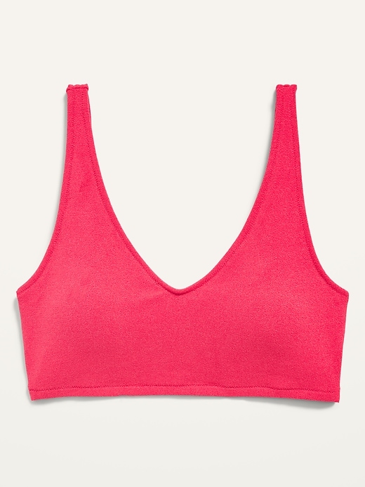 Image number 4 showing, V-Neck Terry Swim Top for Women