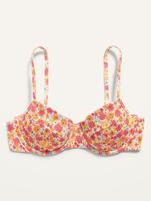 Piqué Underwire Bikini Swim Top for Women | Old Navy