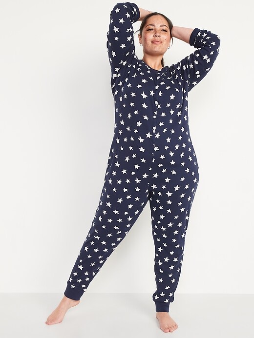 Image number 6 showing, Star-Print One-Piece Pajamas