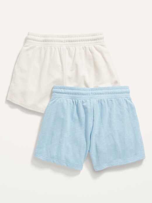 Vintage French Terry Drawstring Utility Shorts 2-Pack for Girls