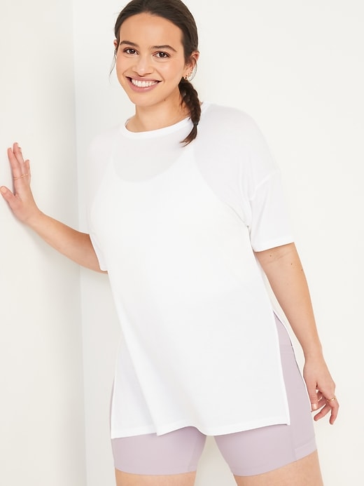 Image number 2 showing, Short-Sleeve UltraLite All-Day Oversized Tunic T-Shirt 2-Pack