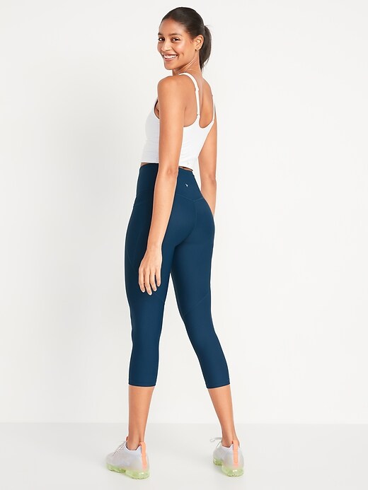 Image number 6 showing, High-Waisted PowerSoft Crop Leggings for Women