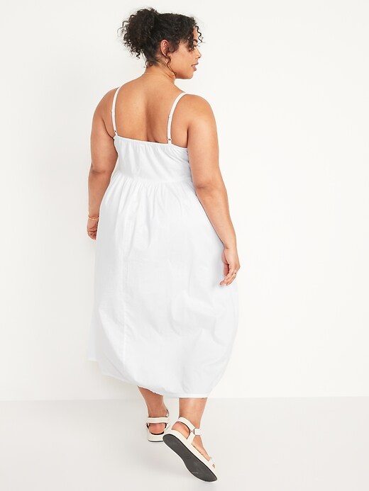 Image number 8 showing, Cotton-Poplin Cami Maxi Swing Dress