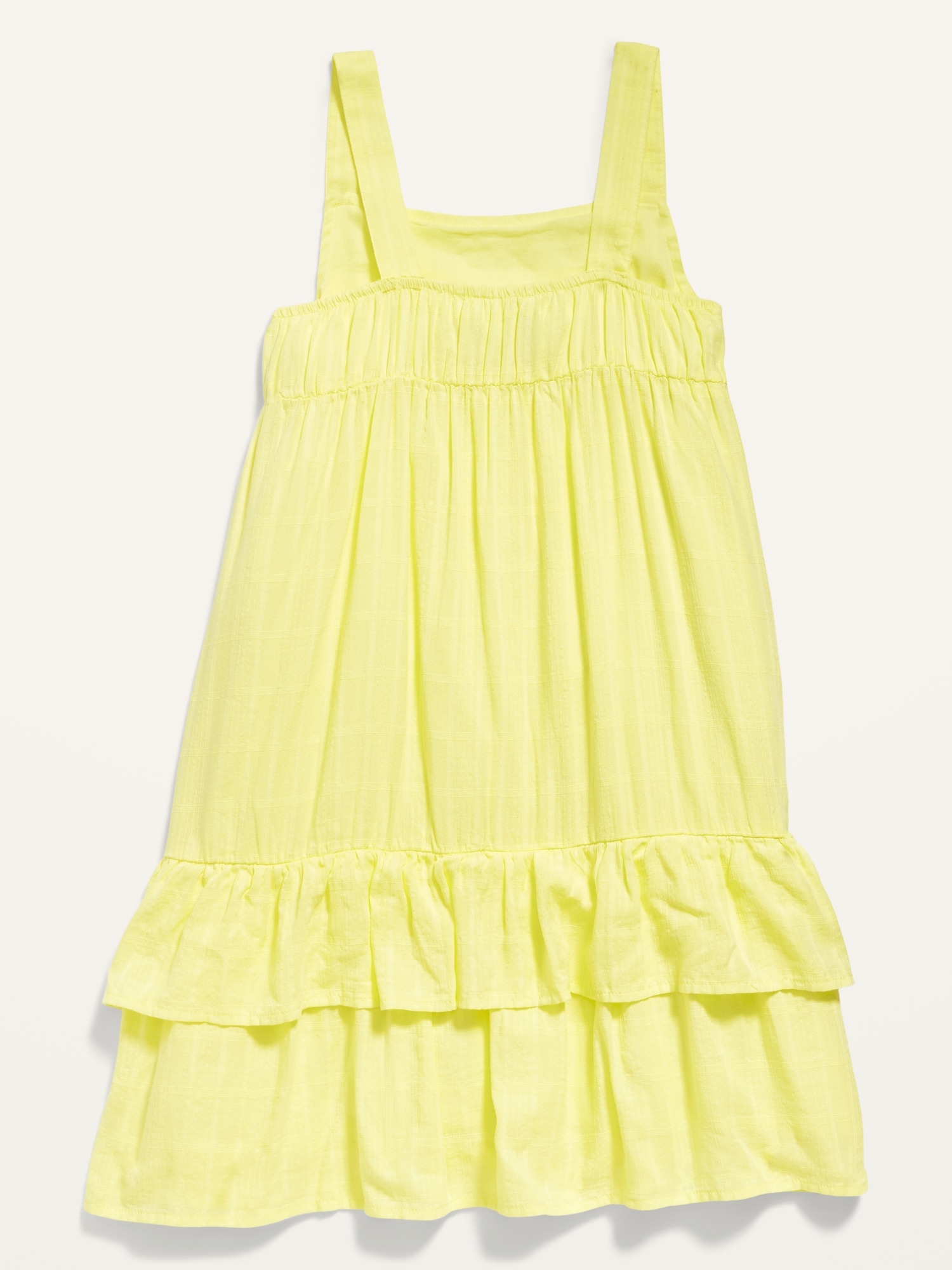 Sleeveless Tiered Textured-Dobby All-Day Midi Dress for Girls | Old Navy