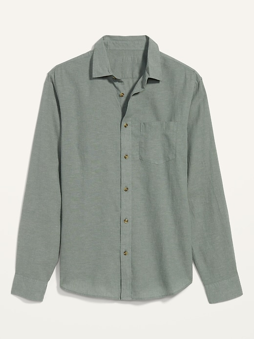 Image number 4 showing, Regular Fit Linen-Blend Everyday Shirt