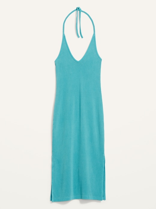 Fitted Rib-Knit Halter Midi Dress | Old Navy Fitted Rib-Knit Halter Midi Dress | Old Navy