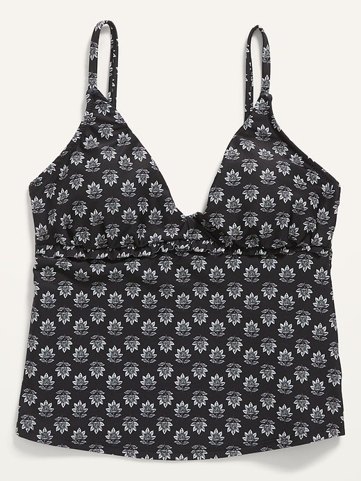 Image number 4 showing, V-Neck Ruffle-Trimmed Tankini Swim Top