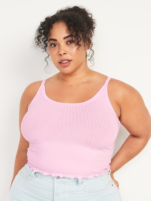 Image number 7 showing, Fitted Ribbed Tank Top