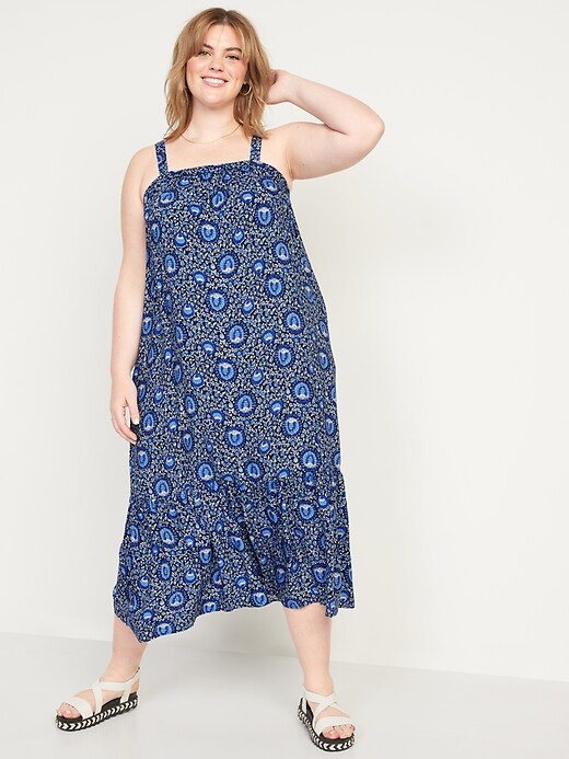 Image number 7 showing, Sleeveless Tie-Back Cutout Maxi Swing Dress