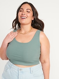 Old Navy Women's Vintage Cropped Tank Top - - Plus Size 3X