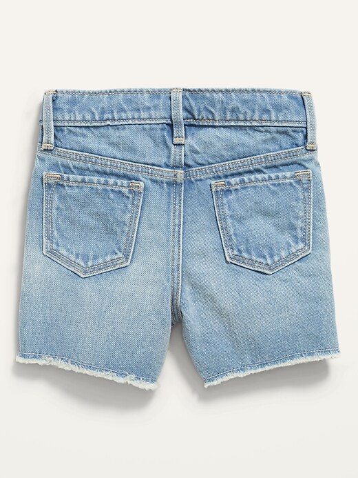 Embroidered Graphic Jean Cut-Off Shorts for Toddler Girls | Old Navy