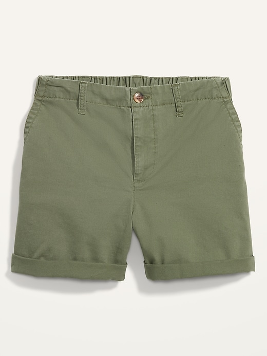 Image number 4 showing, High-Waisted OGC Pull-On Chino Shorts -- 5-inch inseam