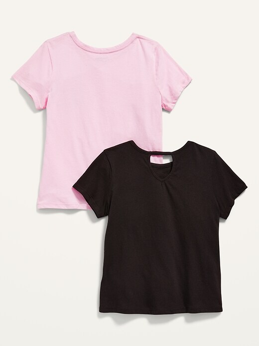 View large product image 2 of 2. 2-Pack Short-Sleeve Graphic T-Shirt for Girls