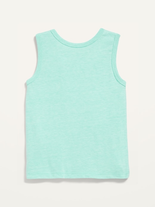 View large product image 2 of 2. Solid Slub-Knit Tank Top for Toddler Boys