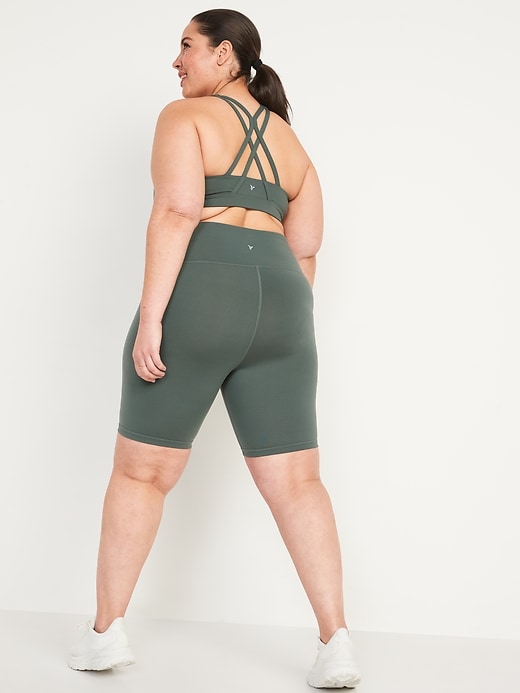 Image number 8 showing, High-Waisted PowerPress Biker Shorts for Women - 8-inch inseam