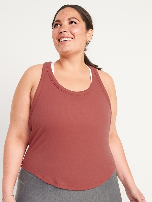 Image number 2 showing, UltraLite Rib-Knit Cropped Tank Tops 2-Pack