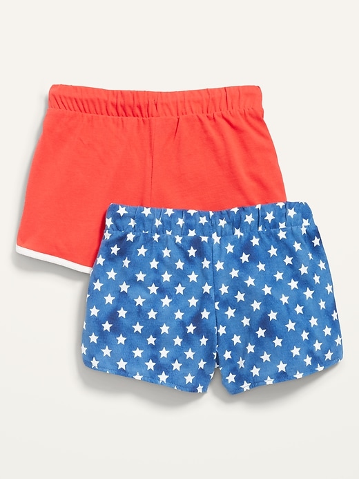 View large product image 2 of 2. Printed Dolphin-Hem Cheer Shorts 2-Pack for Girls