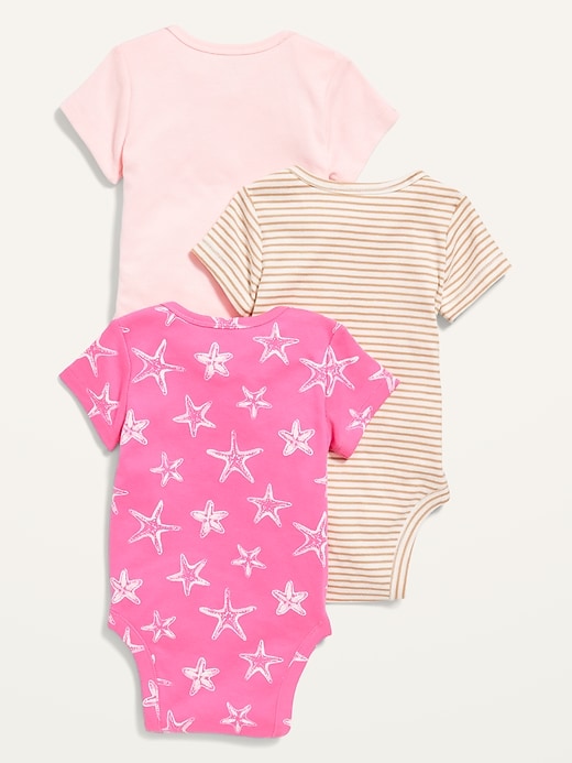 View large product image 2 of 3. Short-Sleeve Bodysuit 3-Pack for Baby