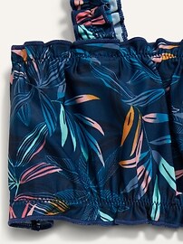 Matching Print Ruffled Swim Set for Toddler Girls
