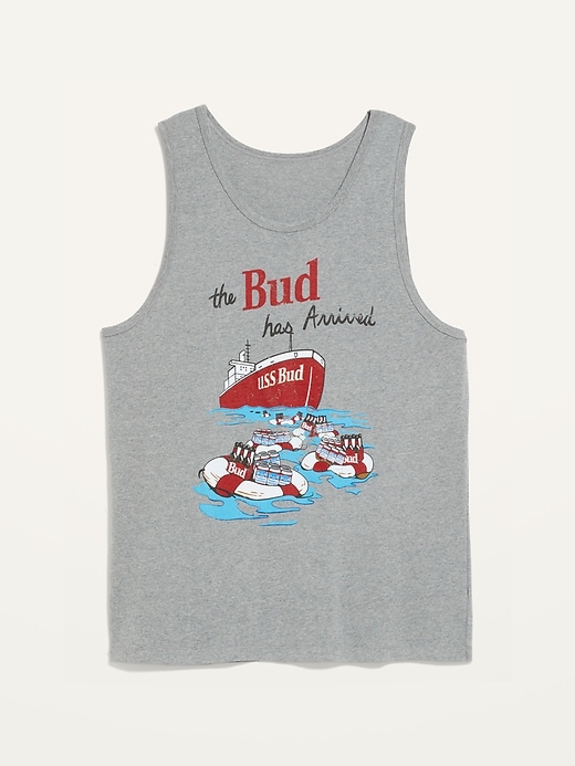 Old Navy Budweiser® Beer "The Bud Has Arrived" Gender-Neutral Tank Top for Adults. 1