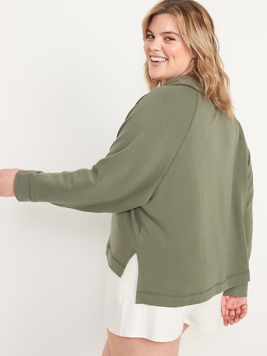 Image number 8 showing, Cozy-Knit Cowl-Neck Lounge Top