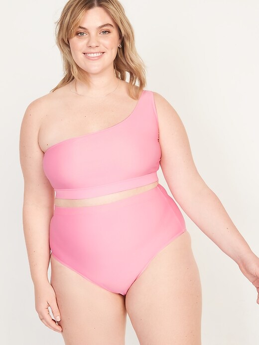 Image number 7 showing, One-Shoulder Swim Top