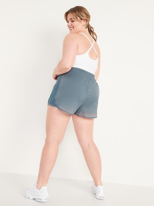 Image number 8 showing, High-Waisted Lightweight Water-Repellent 2-in-1 Run Shorts -- 3-inch inseam
