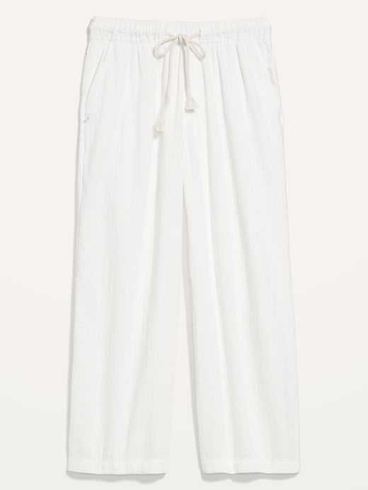 Image number 4 showing, High-Waisted Textured Soft Pants