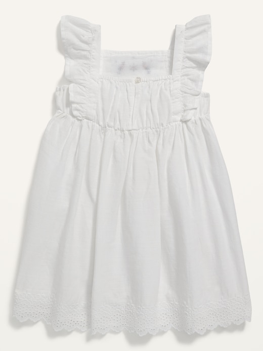Embroidered Ruffle-Trim Swing Dress for Toddler Girls
