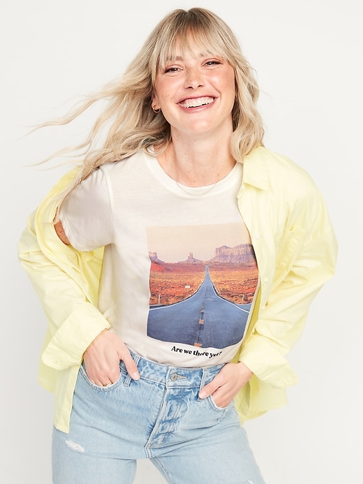 Image number 3 showing, Matching Graphic T-Shirt for Women