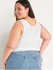 Old Navy Women's Vintage Cropped Tank Top - - Plus Size 3X