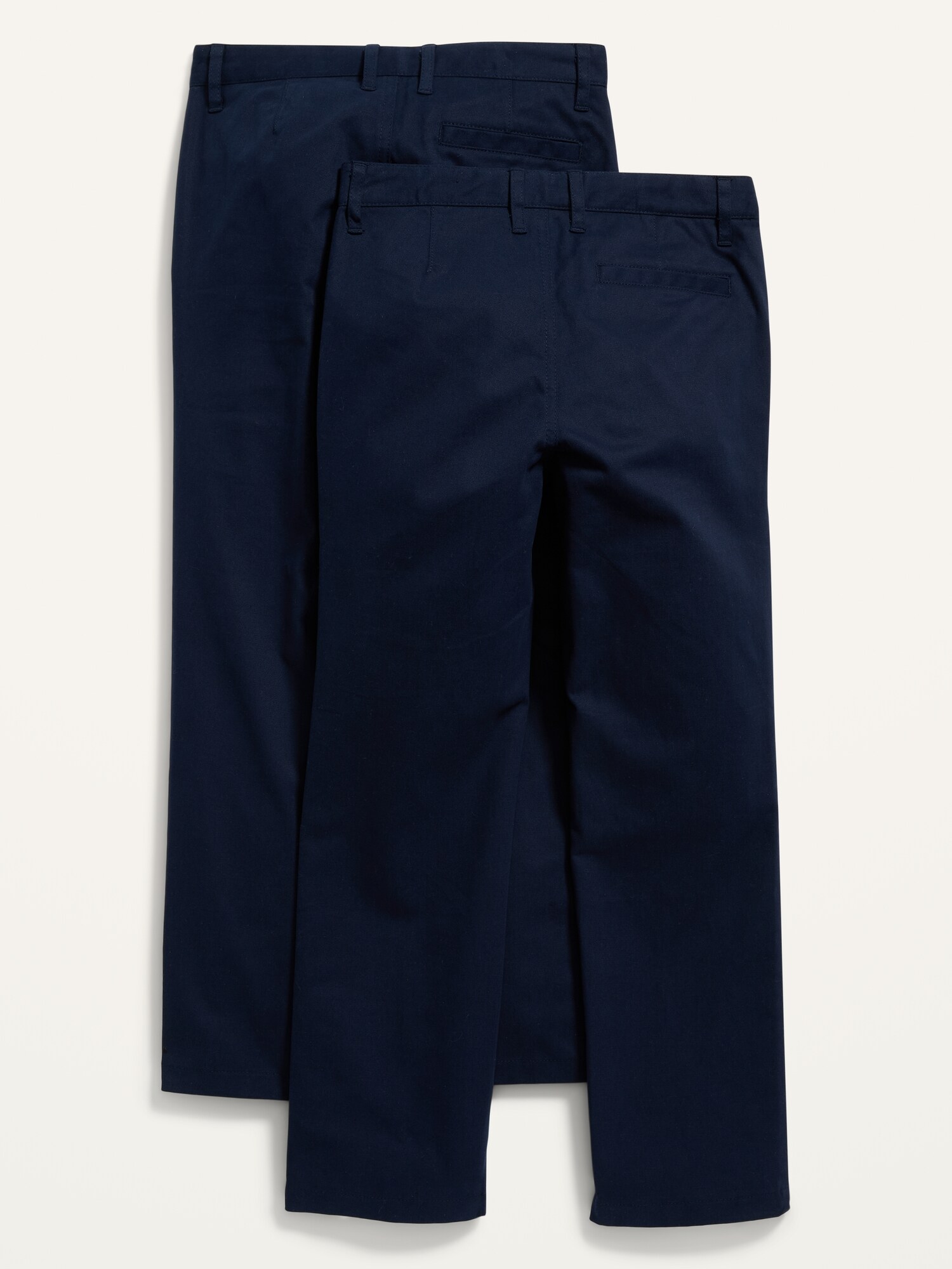 Брюки Old Navy Uniform Straight Leg Pants 2-Pack для мальчиков, цвет: Тёмно-синий — фото 2