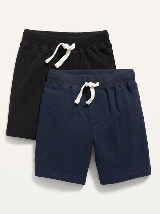 Old Navy 2-Pack Functional Drawstring Pull-On Jersey Shorts for Toddler Boys. 1